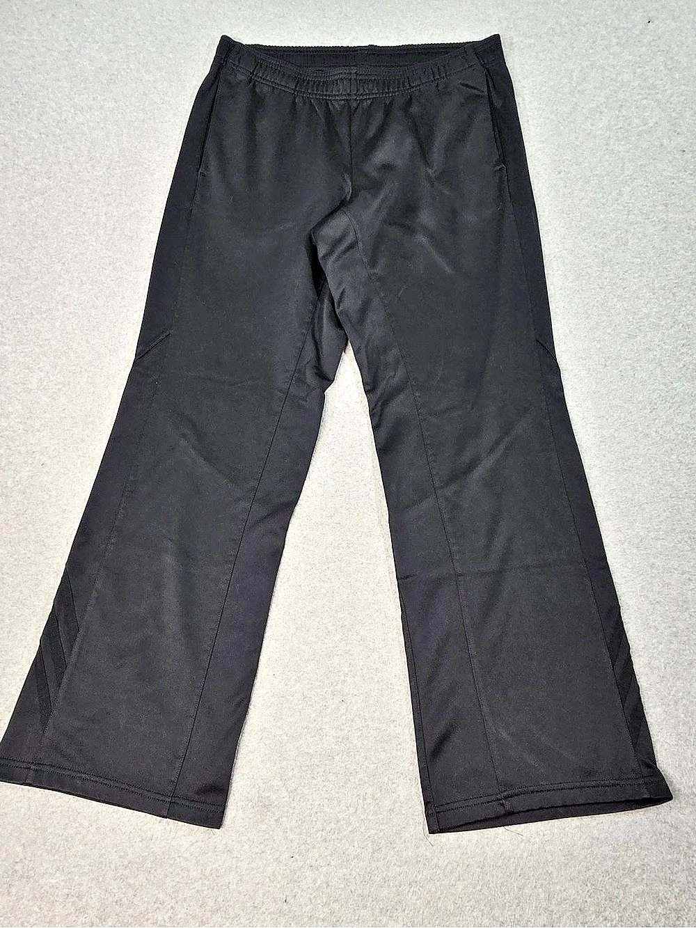 Adidas Black Athletic Pants Womens Size Medium Straight Leg